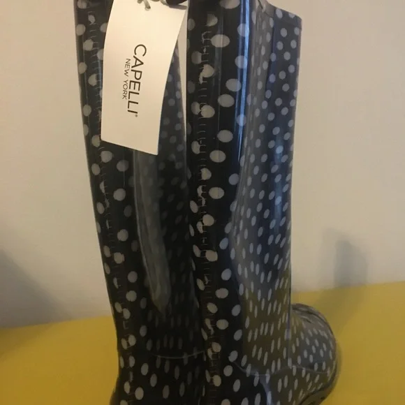 Polka Dot Rain Boots - Picture 2 of 4